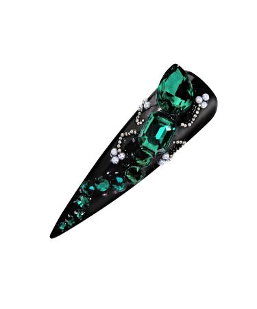 Buy Nailart Rhinestones & Overlays Mix Green | Unique Nail Art Designs for Stunning Manicures - Buy Online on GoSupps.com