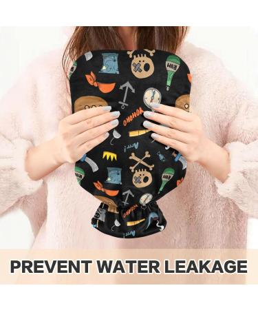 Naanle Hot Hot Water Bottle with Cover - 2L Large Transparent Hot Water Bottle for Pain Relief & Heat Therapy - Ideal for Bed Hands & Feet - Buy Online on GoSupps.com
