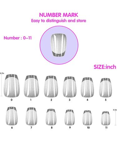 Short Nail Tips - 600PCS Half Matte Soft Gel Nail Tips Full Cover False Nails Tips Clear Acrylic Fake Nails Tips for Press On Nails Short 12 Size 600 PCS (600-Short-B) B Short - Buy Online on GoSupps.com