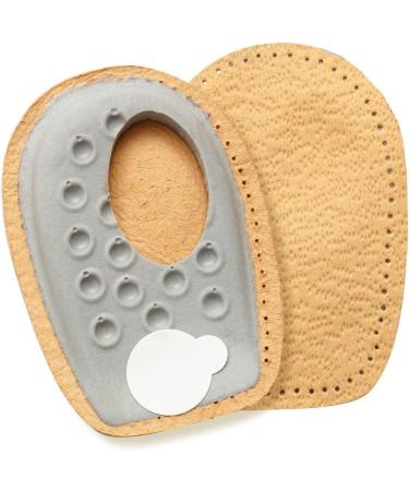 Fabacare Premium Leather Heel Inserts - Cushioned Support for Heel Spurs & Comfortable Walking | Size L - Buy Online on GoSupps.com
