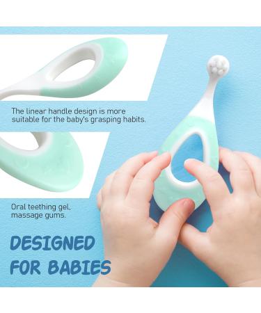 Ultra Soft Baby Toothbrush Set for 6-24 Months | Gentle Gum Care for Toddlers - Yellow & Green - Buy Online on GoSupps.com