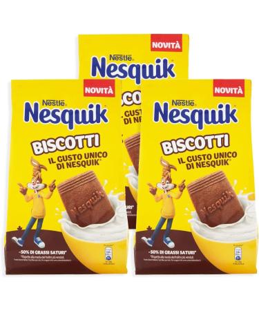 Zeus Party Zeus Party Set of 3 Nestle Nesquik biscuits with cocoa and fresh milk maxi 300 g