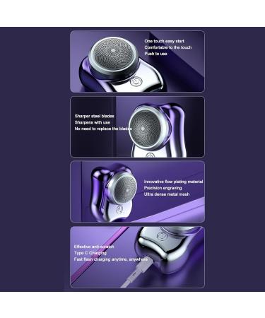 Mini Electric Hair Trimmer - Portable Low Noise Beard Trimmer Fast Charging Gradient Purple - International Shipping Available - Buy Online on GoSupps.com