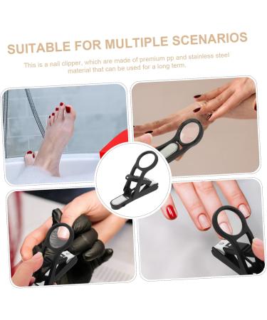 FRCOLOR Magnifying Glass Nail Clippers Corta U as Toenail for Thick Toenails Human Toenail Clippers for Seniors Thick Toenails Pedicure Elder Stainless Steel Portable - Buy Online on GoSupps.com