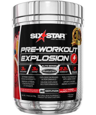Six Star Whey Protein Powder (Vanilla 2 lbs) | Pre Workout Explosion (Fruit Punch 30 Servings) - Buy Online on GoSupps.com