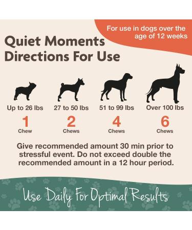 NaturVet Quiet Moments Calming Aid with Melatonin - 70 Soft Chews for Pet Anxiety Relief - Buy Online on GoSupps.com