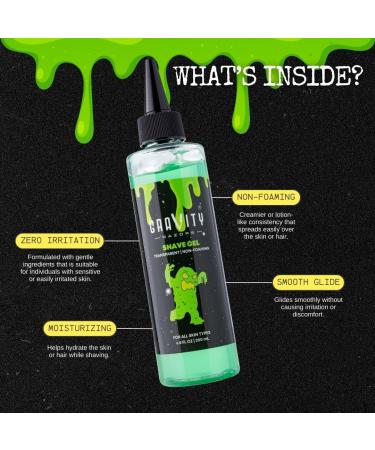 Non-Foaming Shave Gel for Men - Professional Barber-Grade Sandalwood | Moisturizing Skin Replenishing Smooth Close Shave | 6.8 oz - Buy Online on GoSupps.com