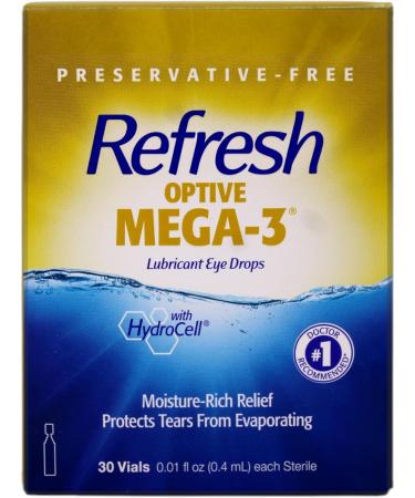 Refresh Lubricant Eye Drops with Natural Oil (3-Pack/ 90 Total)