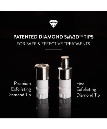 Microderm GLO Diamond Microdermabrasion Machine - Clinical Home Facial Treatment System for Clear, Firm Skin - Exfoliator for Bright Complexion - White - Buy Online on GoSupps.com