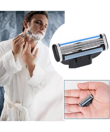 12Pcs Men's Mach 3 Razor Blades Refills - Extra Smooth Shaving Experience for Beard and Skin - Blue - Buy Online on GoSupps.com