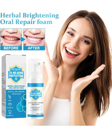 Jorondy Herbal Tooth Whitening Mousse Foam - 3pcs Deep Cleaning & Stain Removal - Buy Online on GoSupps.com