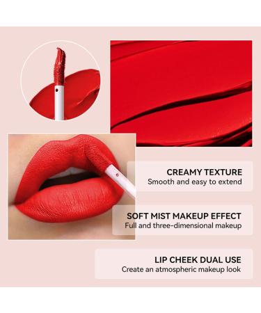 Matte Liquid Lipstick Makeup Set - 3 Pcs Long Lasting Smudge Proof Lip Gloss | High Pigmented Velvety Nude Red Lip Stain Gift Set for Women & Girls - Buy Online on GoSupps.com