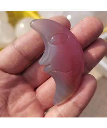 Natural Crystal Rough Home Decoration Natural Agate Geode Moon Shaped Crystal Cluster Half Moon Agate Geode Carved Crystal Stones Reiki Natural Stones and Minerals Stones (Size : 1pcs) - Buy Online on GoSupps.com