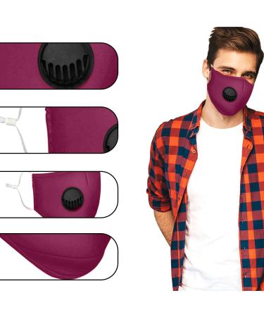 Washable Face Mask with Filter(Red) Reusable Face Mask with Activated Carbon Filter Breathable Face Mask all-round Protection from Pollution Cotton Face Covering - Buy Online on GoSupps.com