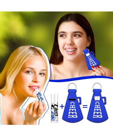 18 Sets Cheerleader Lip Balm & Lipstick Holder Keychains - Blue Red Cheer Favors for Team & Sports Parties - Buy Online on GoSupps.com