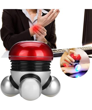 Hand Mini Massager - Multifunctional Cervical Massage Device with Electric Vibration & LED Lamp | Best Back & Body Acupuncture Massager - Buy Online on GoSupps.com