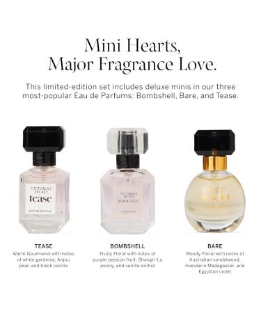 Victoria's Secret Deluxe Mini Fragrance Trio Eau de Parfume Giftset for Women Includes Bombshell Bare and Tease Perfumes Assorted - Buy Online on GoSupps.com