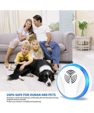 6 Pack Ultrasonic Pest Repeller - Electronic Indoor Pest Control for Insects, Roaches, Mice, Spiders, Ants, Bugs, Mosquitoes - Plug-in Repellent for Home, Garage, Warehouse, Office, Hotel - Buy Online on GoSupps.com