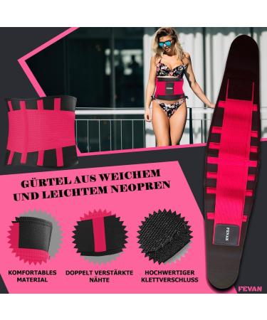 Fevan Lumbar Support for Men & Women | Pain Relief with Double Velcro Fasteners | L-XL Pink - Buy Online on GoSupps.com