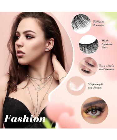 60 Pairs Bulk False Eyelashes: 10 Styles Mink Wispy Natural Volume 3D Fluffy Faux Mink Extensions | Portable Boxes for Women Girls - Buy Online on GoSupps.com