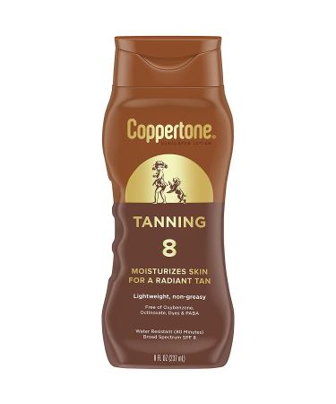 Coppertone SPF 8 Tanning Sunscreen Lotion 8oz - Pack of 2 - Buy Online on GoSupps.com