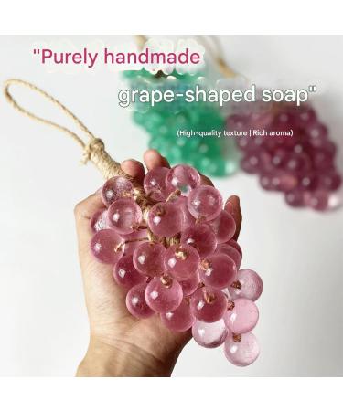  GHTRHSB Grape Soap on a Rope Handmade Natural Soap for Face and Body Soap Decorative Soap for Holiday Gifts (Pink 255g) - Buy Online on GoSupps.com