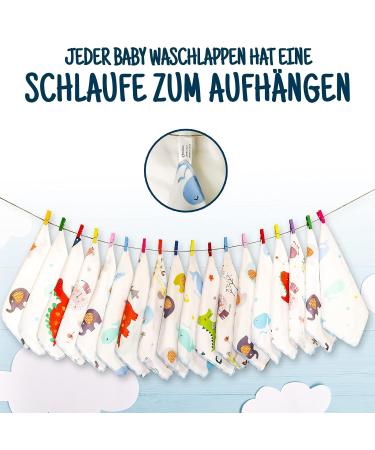 Omilion Baby Musselin Washy Wall Set - 18 Soft & Breathable Children's Napkins Face & Bath Towels for Newborns - Buy Online on GoSupps.com