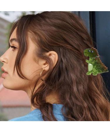 Dtaigou Animal Hair Clips | Dinosaur Nonslip Hair Clamps Novelty Fashionable Acrylic Animal Hair Clips For Children Women Kids Little Girls Stegosaurus - Buy Online on GoSupps.com