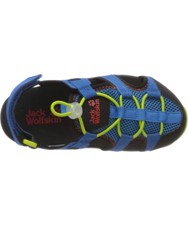Jack Wolfskin Unisex Kids Outdoor Action Sandal K - Trekking & Hiking Sandals 30 EU Blue Lime | International Shipping Available - Buy Online on GoSupps.com
