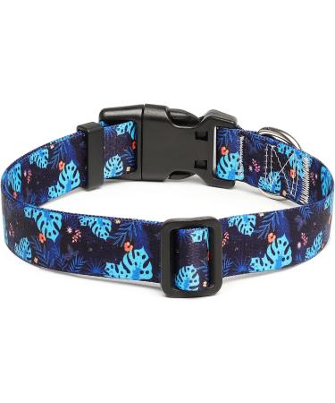 Mercano Adjustable Dog Collar - Soft Nylon Comfort for Small Medium & Large Dogs & Cats - Tortoiseshell Bamboo Design - Buy Online on GoSupps.com