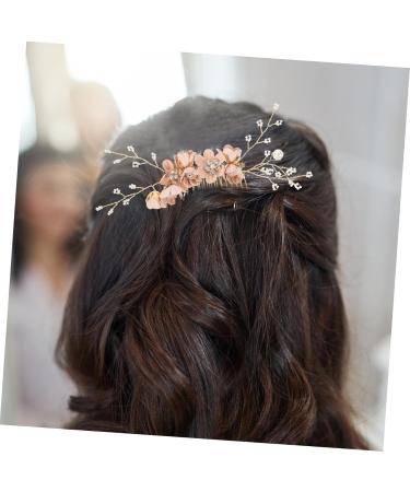 Mikinona Flower Hair Comb Decorative Hair Comb for Women Hair Accessories for Women Hanfu Hair Accessories Hair Comb for Women Accessories Fine Hair Pink The Flowers Hair Piece Metal Miss - Buy Online on GoSupps.com