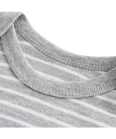 chamie Newborn Baby Bodysuit Short-sleeved One-piece Baby Pants Baby vests 5 Pcs with Trousers 4 Pcs Pure Cotton Suitable for Boys and Girls 0-12M Grey 0-3 Months - Buy Online on GoSupps.com