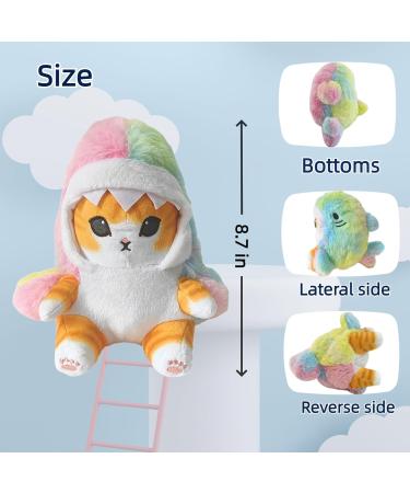 Cute Shark Cat Plush Doll - Soft Stuffed Animal Perfect Pillow for Fans, Lovely Fat Shark Kitten Plushies - Ideal Birthday Gift (Color Shark Cat A) - Buy Online on GoSupps.com