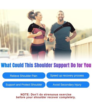 Adjustable Compression Shoulder Brace for Men & Women - Support for Left & Right Shoulder | Ideal for Injury Recovery - Buy Online on GoSupps.com