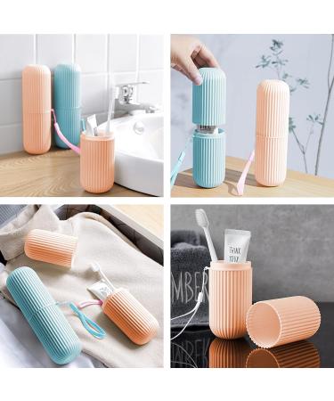 2 PCS Portable Travel Toothbrush Case - Multifunction Plastic Holder & Cover for Home, Travel, Camping - Ideal for Business Trips & School - Buy Online on GoSupps.com