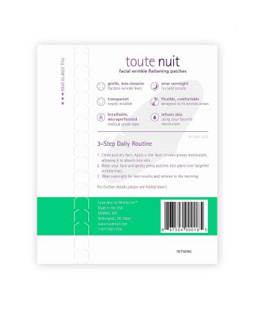 Toute Nuit Extra Wide Forehead Wrinkle Patches - 20 UNISEX Anti-Wrinkle Face Tape for Grooves - Facial Wrinkle Flattening Patches for Maximum Coverage - Buy Online on GoSupps.com