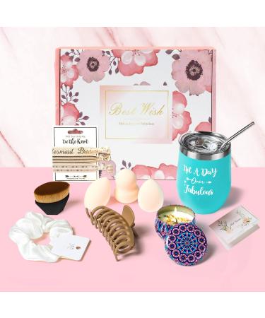 Mother's Day Birthday Gifts For Women-Relaxing Spa Gift Box Basket For Her Mom Sister Best Friend Unique Happy Birthday Bath Set Gift Ideas - christmas gifts Boxes For Women