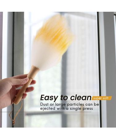 korvre Anti-Static Wool Brush Duster Blinds Kitchen Keyboard Dust Cleaning Tool Car Duster Interior/Exterior Cleaner Smart and Soft and Duster 30cm - Buy Online on GoSupps.com