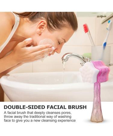Cleaning Brush Manual Facial Cleansing Brush 2 in 1 Facial Cleansing Brush Manual Silicone Facial Wash Brush Facial Cleansing Brush Manual Manual Face Brush Skin Scrub Brush - Buy Online on GoSupps.com