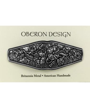 Hand Crafted Flowers Hair Clip with Large Metal Barrette- Made in the USA by Oberon Design - Buy Online on GoSupps.com