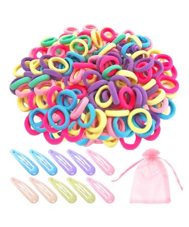100 Elastic Hair Bands 10 Hairpins Girl Hair Bands Hair Elastic Bands Cotton Hair Bands Hair Tie Hair Bands Ponytail Hair Bands