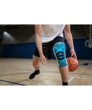 Knee Support with Silicone Ring by Bauerfeind - Adjustable for Left or Right Knee - Pink M | Shop Internationally - Buy Online on GoSupps.com