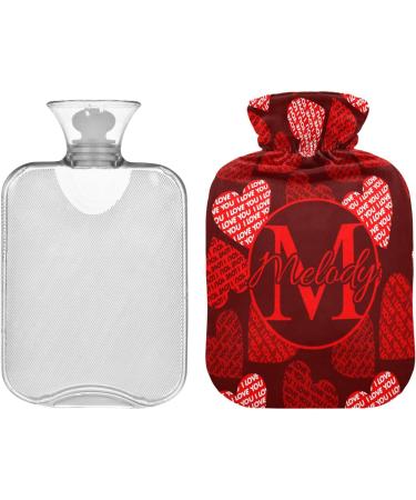 Personalized Valentine's Day Heat Bottle | 1L Hot Water Bottle for Pain Relief & Arthritis | Custom Water Bag Gift - Buy Online on GoSupps.com