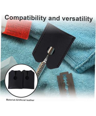 Magiclulu 2-Piece Leather Cover for Shaver - Safety Sleeves & Travel Storage Bag for Razor Heads - Buy Online on GoSupps.com