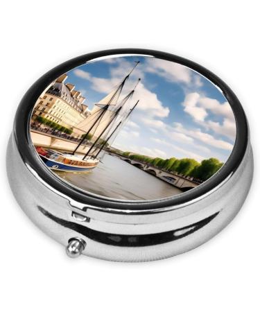 Seine Sailinground Pill Box - 3 Compartment Portable Travel Organizer for Pills | Ideal for International Travel - Buy Online on GoSupps.com