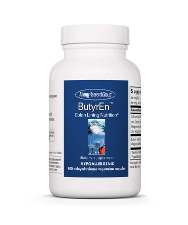 Allergy Research Group ButyrEn 100 Delayed-Release Vegetarian Capsules