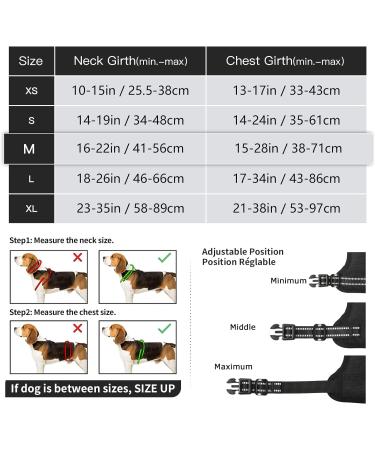 Shop Heele No-Pull Dog Harness & Medium-Sized Dog Crockery | Soft Breathable Reflective Padded Handle - Black - Buy Online on GoSupps.com