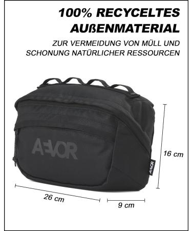 APRAR BAG BLACK ECLIPSE | Water-Repellent Handlebar Bag for Bicycles | 3L Volume | 2 Inner Pockets | Sustainable & PFC-Free - Buy Online on GoSupps.com