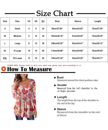 Valentine's Day Gifts for Wife: Women's Graphic Tees, Cute Love Print Long Sleeve Tops - A62-red X-Large - Buy Online on GoSupps.com