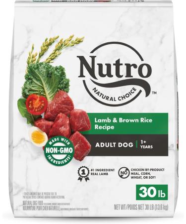 Nutro NATURAL CHOICE Adult Dry Dog Food Lamb & Rice Recipe 13.61kg Bag & NATURAL CHOICE Senior Large Breed Dry Dog Food Farm-Raised Chicken Brown Rice & Sweet Potato Recipe 13.6 kg - Buy Online on GoSupps.com